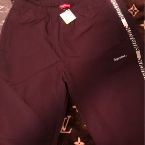 NWT Authentic Supreme 3M Reflective Zip Track Pants!